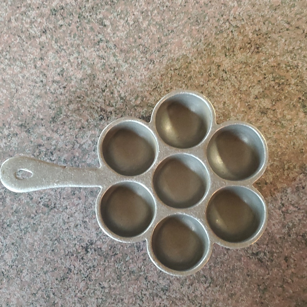 Vintage  Ebelskiver Danish Pastry Pancake Aluminum Pan